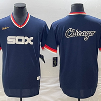 Men's Chicago White Sox Navy Cooperstown Collection Replica Game Jersey1