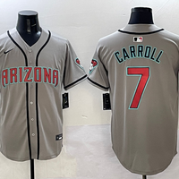 Men's Arizona Diamondbacks Corbin Carroll #7 Gray Limited Player Jersey