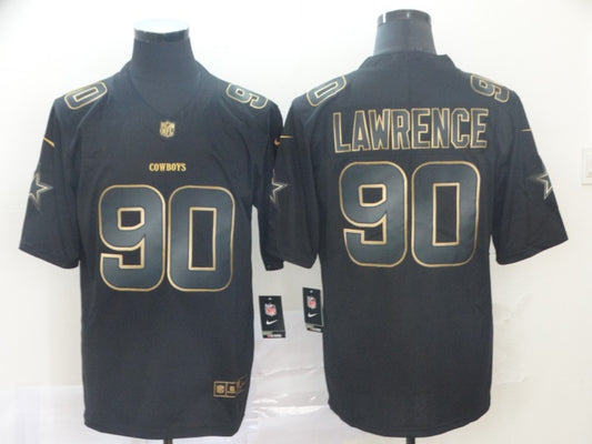 Men's Dallas Cowboys DeMarcus Lawrence #90 Black Game Player Jersey1