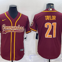 Men's Washington Commanders Sean Taylor #21 Red Game Jersey1 Joint Edition