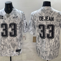 Men's Philadelphia Eagles Cooper DeJean #33 Arctic Camo 2024 Salute to Service Limited Jersey