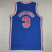 Men's Brooklyn Nets Drazen Petrovic 1992-93 Hardwood Classics Swingman Jersey1