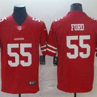 Men's San Francisco 49ers Dee Ford #55 Red Game Jersey1