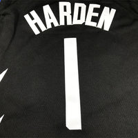 Men's LA Clippers James Harden #1 Black Swingman Jersey1 - Statement Edition