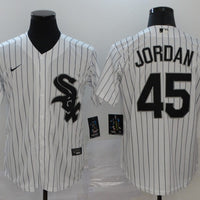 Men's Chicago White Sox Michael Jordan #45 White Replica Baseball Jersey1