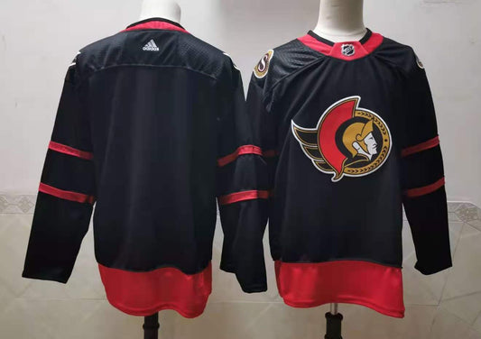 Men's Ottawa Senators Black Home Breakaway Player Blank Jersey1