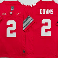 Men's Ohio State Buckeyes Caleb Downs #2 Red Player Jersey