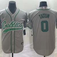 Men's Boston Celtics Jayson Tatum #0 Gray Replica Player Jersey