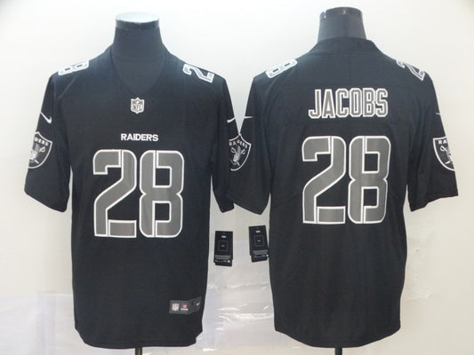 Men's Las Vegas Raiders Josh Jacobs #28 Black Player Jersey1