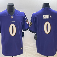 Roquan Smith #0 Baltimore Ravens Purple Team Game Jersey - JerseysFreak