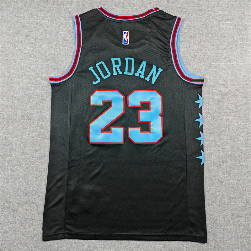 Men's Chicago Bulls Michael Jordan #23 Black 2025/26 Swingman Jersey - City Edition