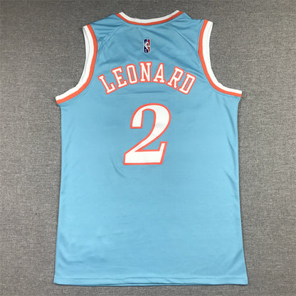 Men's LA Clippers Kawhi Leonard Blue 2021/22 Swingman Jersey1 - City Edition