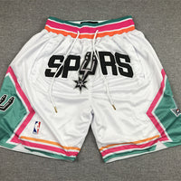 Men's San Antonio Spurs White City Edition Basketball Shorts1