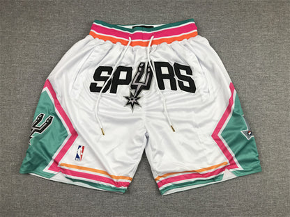 Men's San Antonio Spurs White City Edition Basketball Shorts1