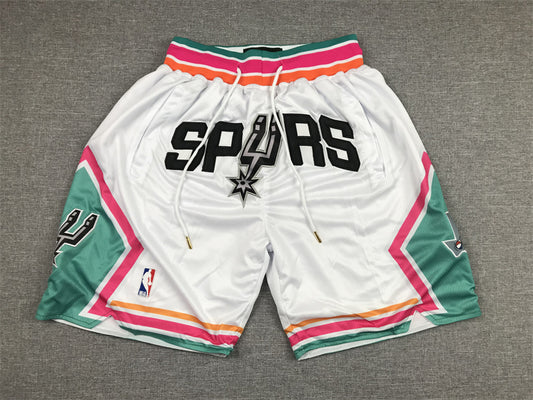 Men's San Antonio Spurs White City Edition Basketball Shorts1