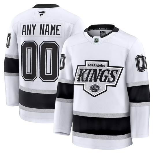Men's Los Angeles Kings Fanatics White Premium Custom Jersey