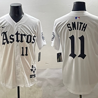 Men's Houston Astros Cam Smith #11 White Team Player Jersey