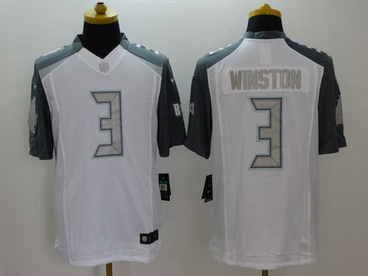 Men's Tampa Bay Buccaneers Jameis Winston #3 White Game Jersey1
