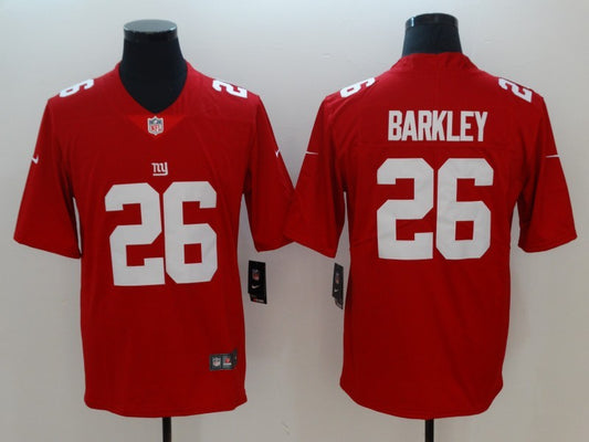 Men's New York Giants #26 Saquon Barkley Jersey1 Red