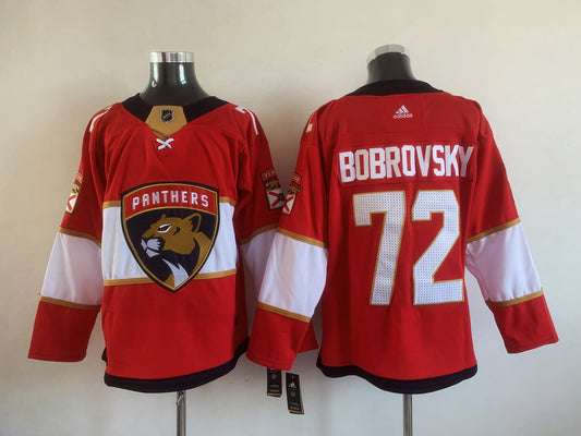 Men's Florida Panthers Sergei Bobrovsky #72 Red Player Jersey1