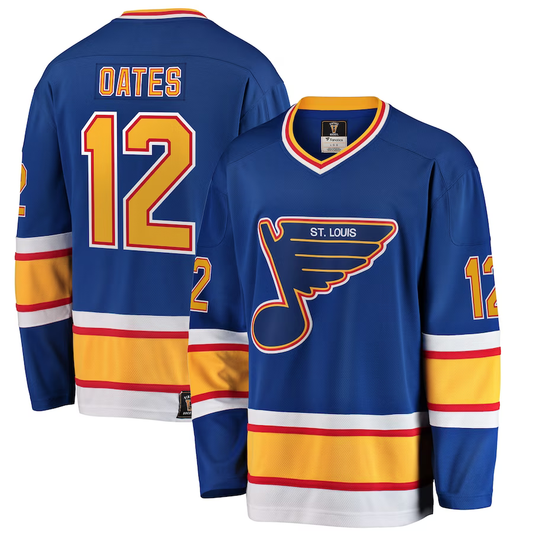 Men's St. Louis Blues Adam Oates #12 Blue Premier Breakaway Retired Player Jersey1