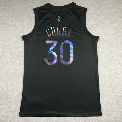 Men's Golden State Warriors Stephen Curry #30 NBA Black Fast Break Replica Jersey1