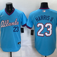Men's Atlanta Braves Michael Harris II #23 Powder Blue 2026 City Connect Stadium Jersey