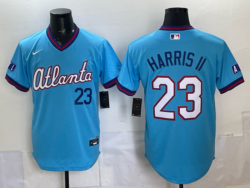 Men's Atlanta Braves Michael Harris II #23 Powder Blue 2026 City Connect Stadium Jersey