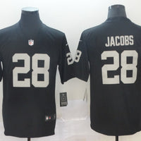 Men's Las Vegas Raiders Josh Jacobs #28 Black Game Jersey1