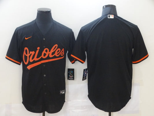 Men's Baltimore Orioles Black Alternate Replica Blank Jersey1