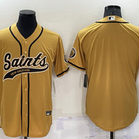 Men's New Orleans Saints Yellow Blank Jersey1