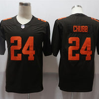 Men's Cleveland Browns Nick Chubb #24 Brown Alternate Legend Jersey1