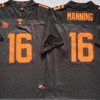 Men's Tennessee Volunteers Peyton Manning #16 Black Player Jersey