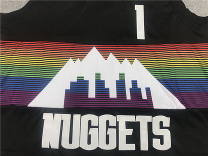 Men's Denver Nuggets Michael Porter Jr. #1 NBA Black Jersey1