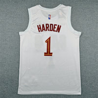 Men's Cleveland Cavaliers James Harden #1 White Swingman Jersey - Association Edition