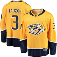 Jeremy Lauzon #3 Nashville Predators Gold Home Breakaway Player Jersey - JerseysFreak