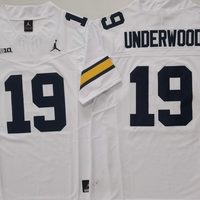 Men's Michigan Wolverines Bryce Underwood#19 White Player Jersey