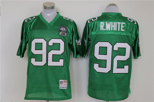 Men's Philadelphia Eagles Reggie White Mitchell & Ness Kelly Green Legacy Replica Jersey1