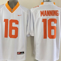 Men's Tennessee Volunteers Peyton Manning #16 White Player Game Jersey