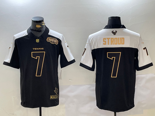 Men's Houston Texans C.J. Stroud #7 Black Game Player Jersey1