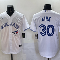 Men's Toronto Blue Jays Alejandro Kirk #30 White Home Replica Jersey