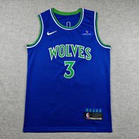 Men's Minnesota Timberwolves Jaden McDaniels #3 Blue Swingman Jersey - Icon Edition