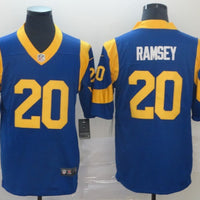 Men's Los Angeles Rams Jalen Ramsey #20 Blue Game Jersey1
