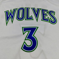 Men's Minnesota Timberwolves Jaden McDaniels #3 White Swingman Jersey - Association Edition