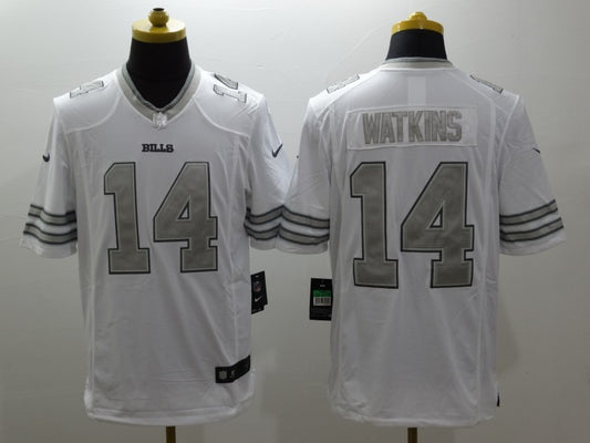 Men's Buffalo Bills Sammy Watkins #14 White Game Jersey1