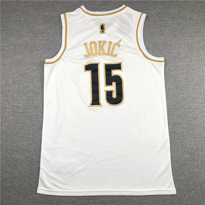 Men's Denver Nuggets Nikola Jokic #15 White Swingman Player Jersey1