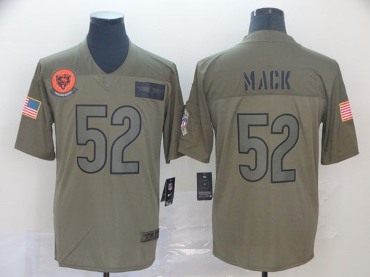 Men's Chicago Bears Khalil Mack #52 Brown Game Jersey1