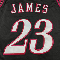 Men's Philadelphia 76ers LeBron James #23 Black Swingman Jersey - Classic Edition