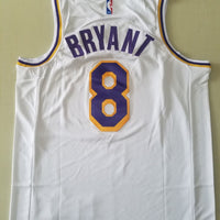 Men's Los Angeles Lakers Kobe Bryant #8 White Swingman Player Jersey1