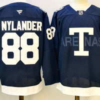 Men's Toronto Maple Leafs William Nylander #88 Black Retro Version Player Jersey